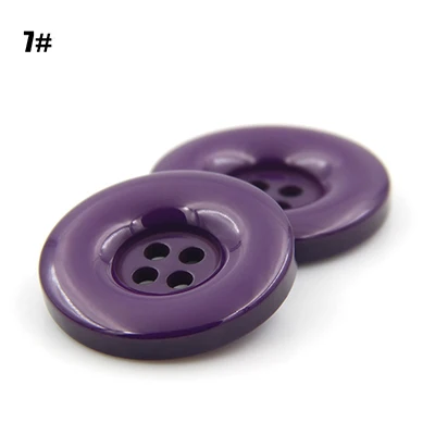 7Dark Purple Meetee 50 шт. 15-25 мм 30 шт. 28-38 мм 4-полимерная пуговица с отверстиями плоская задняя сторона украшения пряжки детские игрушки «сделай сам» Одежда Аксессуары для скрапбукинга - Цвет: 7Dark Purple