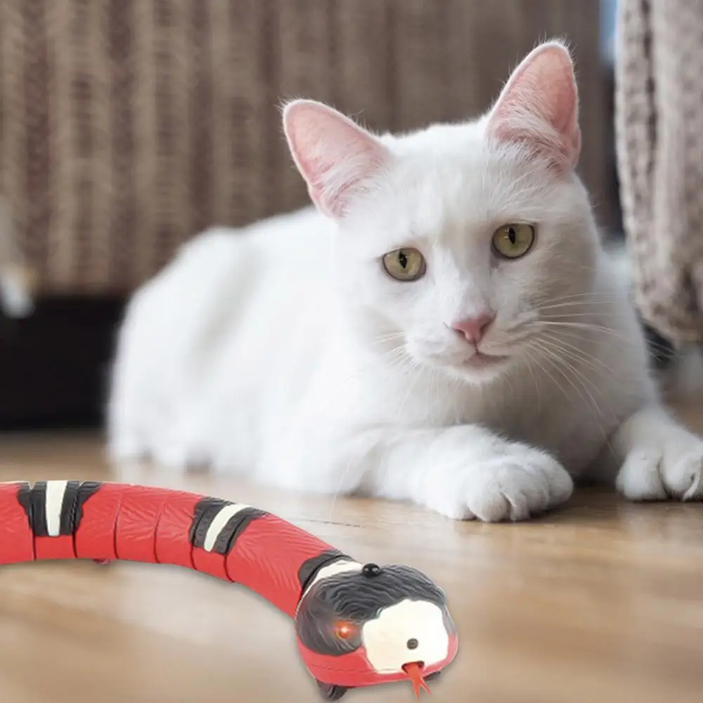 Hand Controlled Sensing Remote Control Snake RC Snake Cat Interactive Toys Tricky Pranks Toy Adults Kids Halloween Gift