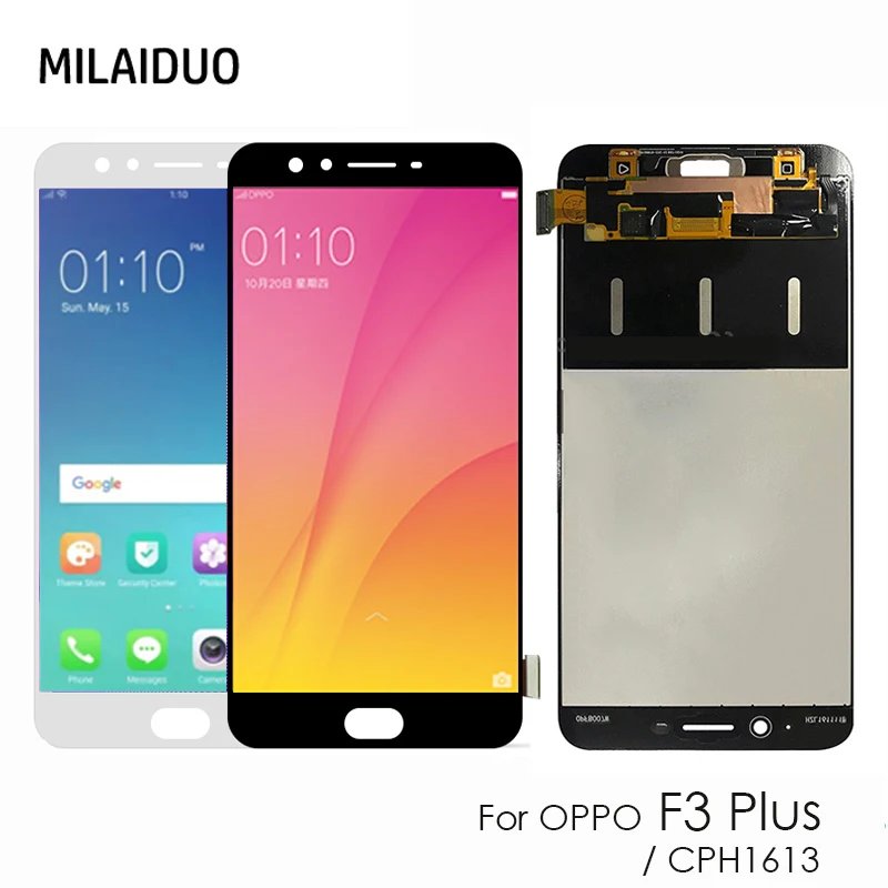 

Original 6.0'' LCD For Oppo F3 Plus CPH1613 LCD Display + Touch Screen Digitizer Assembly Replacement Parts