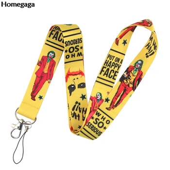 

20pcs/lot Homegaga Clown Phone Neck Strap Cartoon Lanyard for Keys Stylish Phone ID Badge Lanyards for Whistle Camera D2631