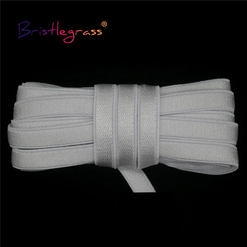 Shiny Nylon Bra Strap Elastic Spandex Satin Band