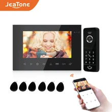 Jeatone – visiophone sans fil wi fi 960P AHD, interphone vidéo pour la maison, panneau d'appel, déverrouillage par mot de passe pour l'accès à la maison