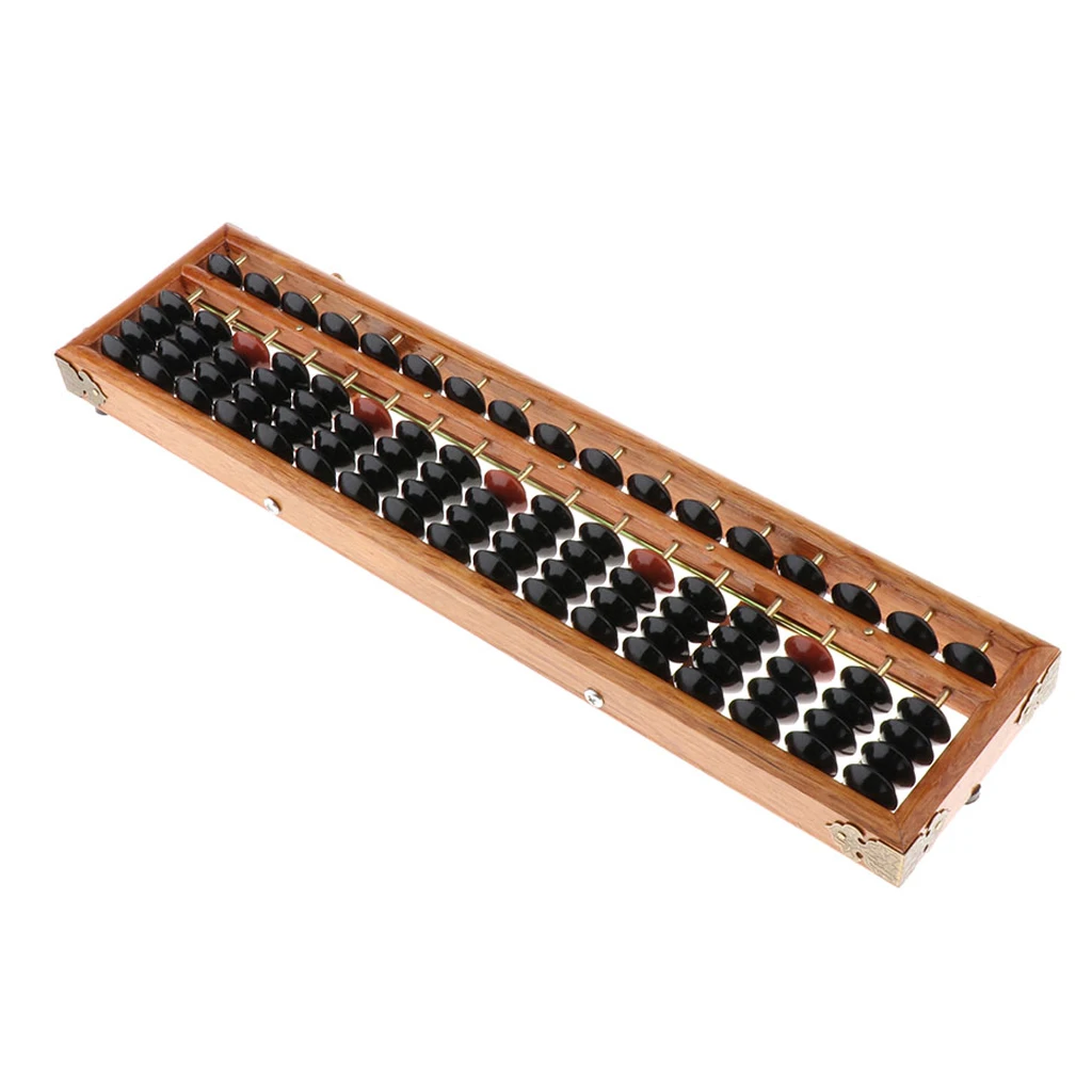 17 Digit Rods Standard Abacus Soroban, Chinese Japanese Calculator Counting Tool, for Kids Toddlers and Adults