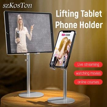 

Desktop Metal Tablet Stand Holder For iPad Pro 11 2020 10.5 Air 3 10.2 Mini Liftable Mobile Phone Support For iPhone 11 Xiaomi 9