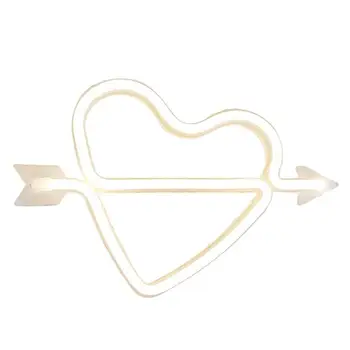 

Arrow Through Heart Shaped Light Decorative Lighting Creative LED Neon Lamp