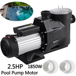 2.5HP Pool Pump Motor W Strainer Basket 1850W Water Pump ForClean Pool Water Self-Priming Circulation Pump Above In Ground Motor