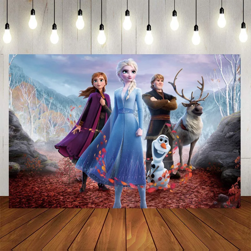 120*80cm Disney Frozen Theme Photography Backgrounds Vinyl Cloth Photo  Shootings Backdrops For Baby Birthday Party Photo Studio - Party Backdrops  - AliExpress