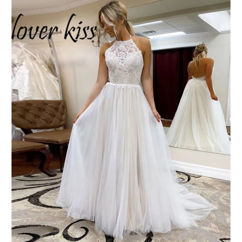 Lover Kiss Vestido De Noiva богемное Тюлевое кружевное свадебное платье для беременных с рукавами-крылышками и открытой спиной свадебное платье для беременных