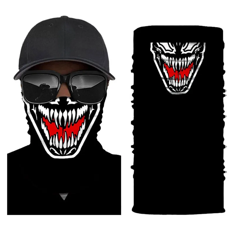 

Magic Bandana Seamless Skull Skeleton Balaclava Neck Face Mask Scarf Outdoor Cycling Headwear Halloween Accessories Headband