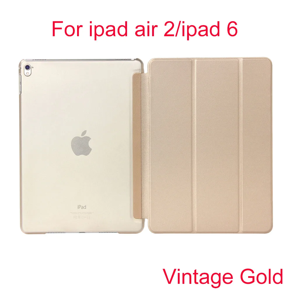 Essidi ультра тонкий прозрачный чехол для ipad air 1 air 2 складной Анти шок планшетный ПК чехол для ipad 5 6 умный чехол - Цвет: For ipad 6 air 2