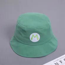 Детские шляпы для мальчиков и девочек шляпа с плоскими полями с буквенным дизайном, Детская уличная шляпа рыбака, кепка, новая осенняя солнцезащитная Кепка Chapeu