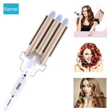 Kemei профессиональный уход за волосами и инструменты для укладки для накрутки волос волнистый стайлер для завивки волос щипцы для волос krultang iron 5