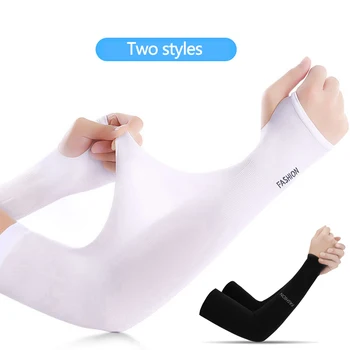 

1 Pairs Arm Sleeves Summer Sun UV Protection Hand Cover Cooling Warmer Running Fishing Cycling Ski Golf Arm Cover for Men Women
