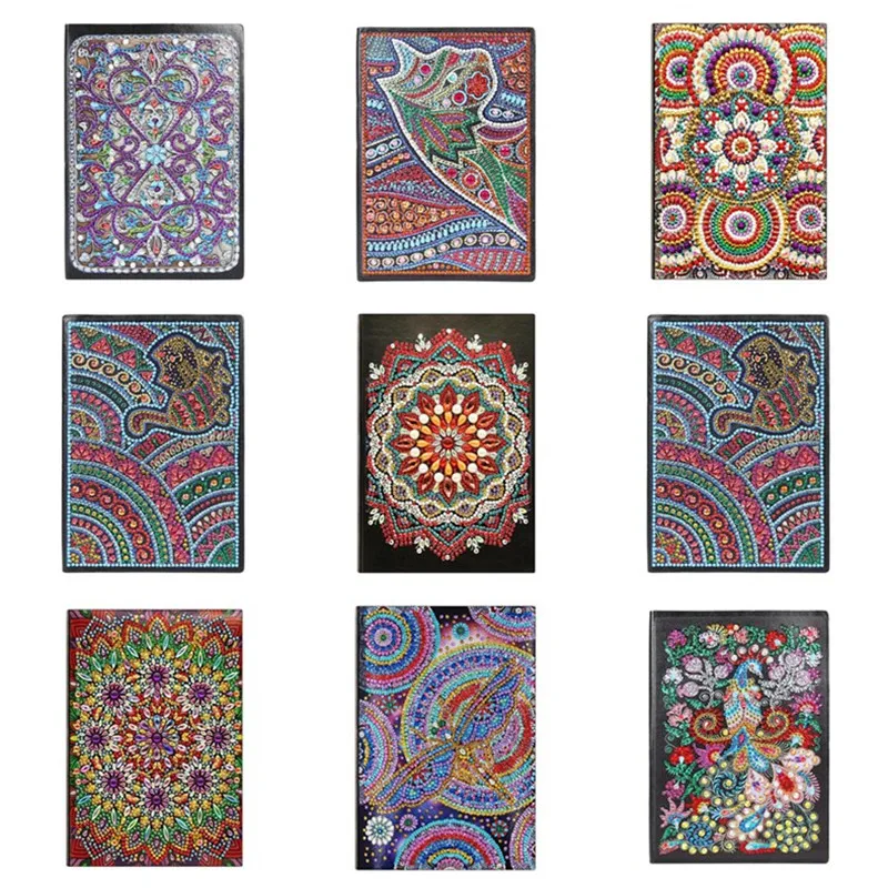 

DIY Special Shaped Diamond Painting Notebook 50 Pages A5 Diary Book Sketchbook Diary School Office Home Kids Creative Notepad