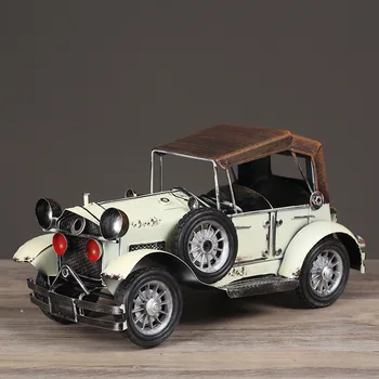 

Iron Classic Car Figurine Home Decor Retor Car Creative Souvenirs Gift for Kids Home Decoration Accessories Crafts