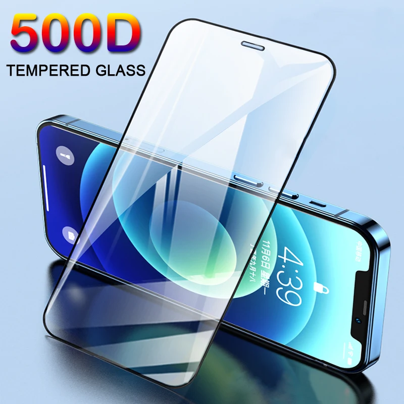 Защитное стекло закаленное для Apple iPhone 11 12 Pro Max XS XR X 7 8 6 6s Plus | Мобильные телефоны и