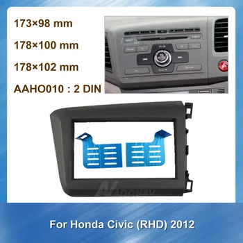 

2Din Car Radio DVD Player Refitting for Honda Civic 2012 RHD Stereo Panel Dash Mount Trim Installation Kit Frame