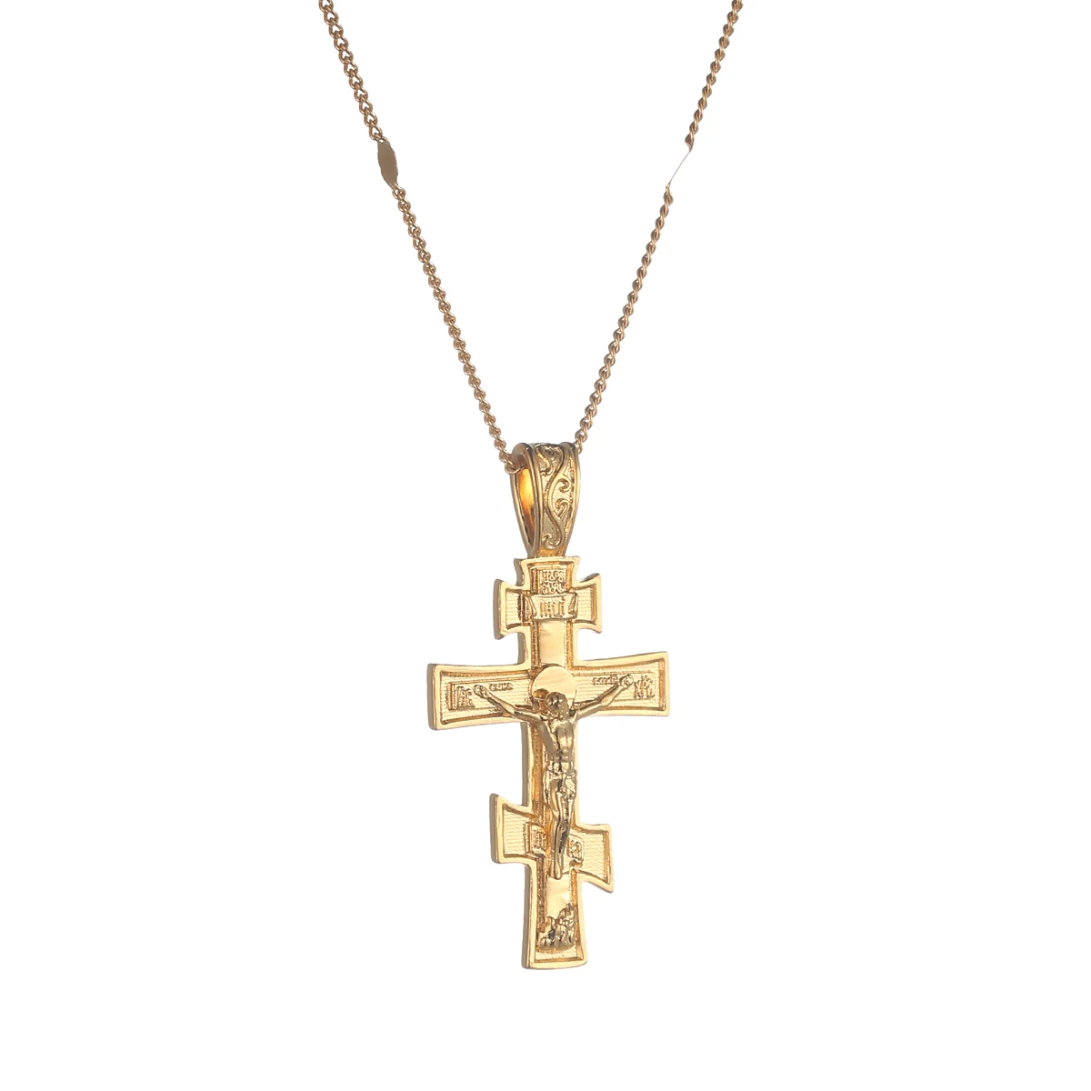 Collana Con Ciondolo Con Ciondoli A Forma Di Croce Eterna Della Chiesa Del Cristiano Promossa Russa Russia Grecia Ucraina Regali