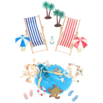 

1 Set of 15pcs Mini Decoration Mini Ornaments Shell Beach Summer Style Mini Ornaments Mini Decoration for Families Girls Friends