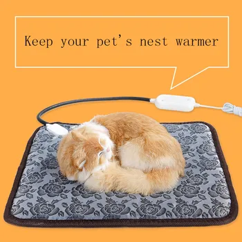 

110V/20W Pet Heating Pet Dog Cat Waterproof Electric Heating Mat Heater Warmer Mat Bed Blanket Heating Pad Pets Hot Sale#30