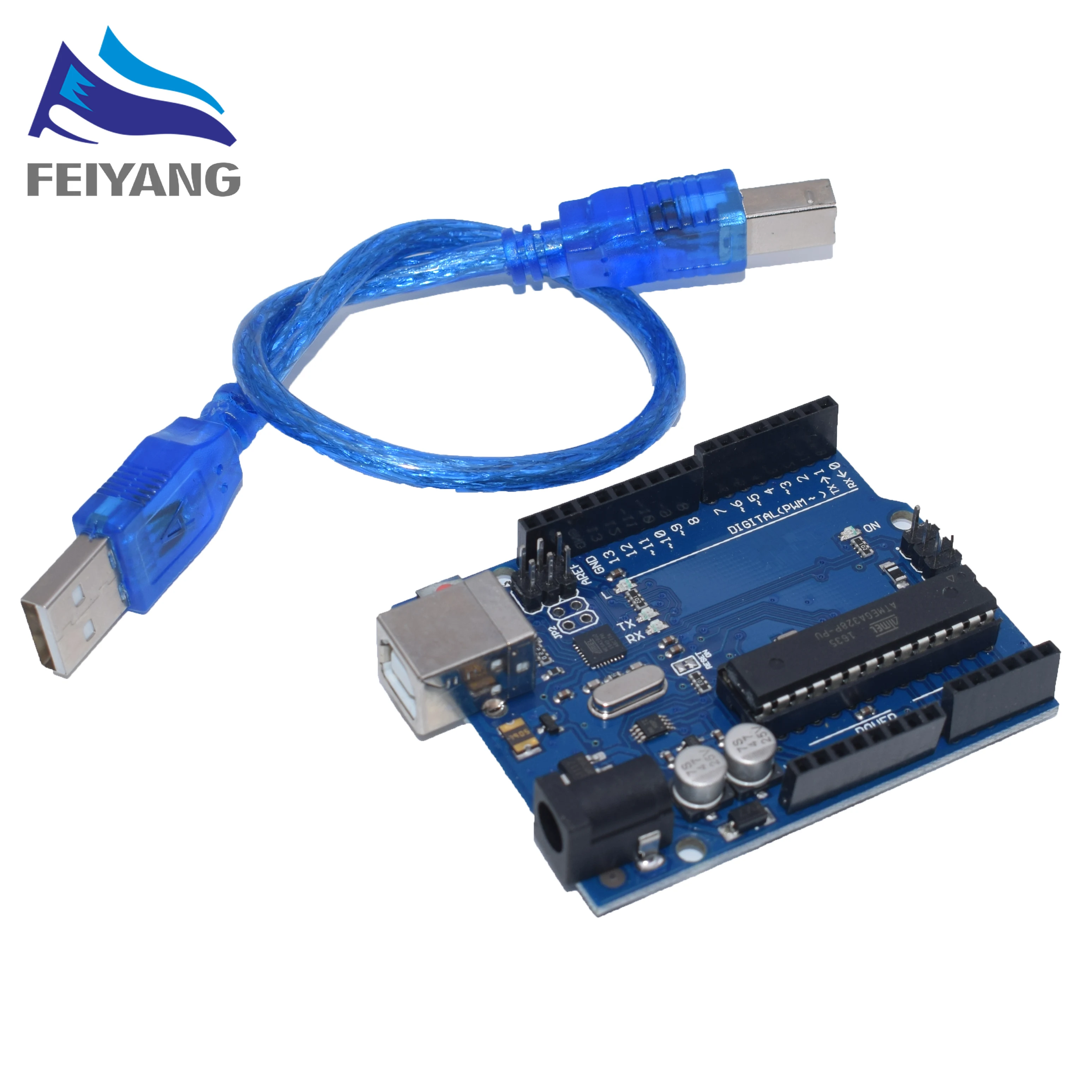 10 наборов UNO R3 MEGA328P DIP ATMEGA16U2 10 шт UNO R3+ 10 шт кабелей для arduio