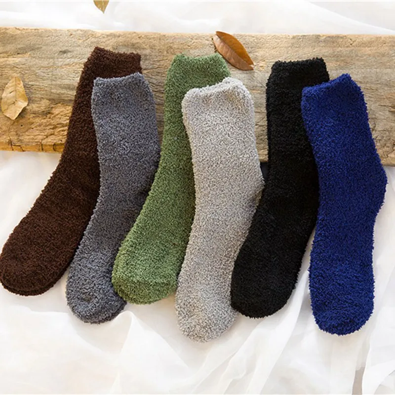 Женские удобные кашемировые носки зимние теплые носки для сна домашние пушистые носки коралловые бархатные теплые носки Рождественский подарок 12 пар