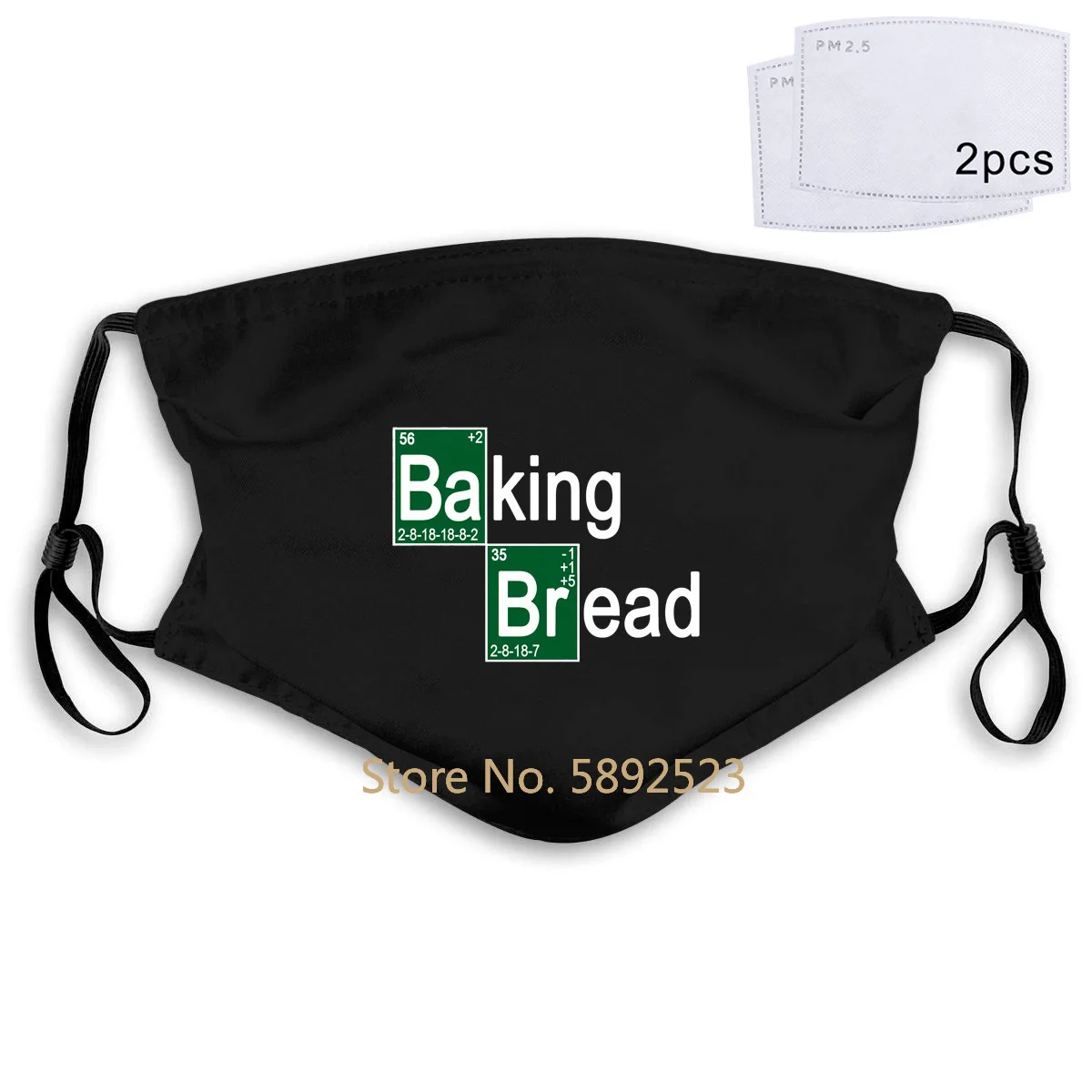 BAKING BREAD II - Bakery Chef Breaking Confectioner Fun Baker Bad Homme Men Men's Women's Mouth Mask kid