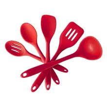 Набор силиконовой кухонной посуды(набор из 5 предметов)-высокая термостойкость до 480 °F, гигиенические шпатели, Сервировочные и Mixi