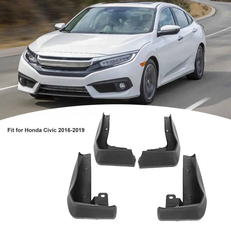 4 шт./компл. автомобильные крылья крыло клапаном гвардии, пригодный для Honda Civic автомобиля fender Аксессуары