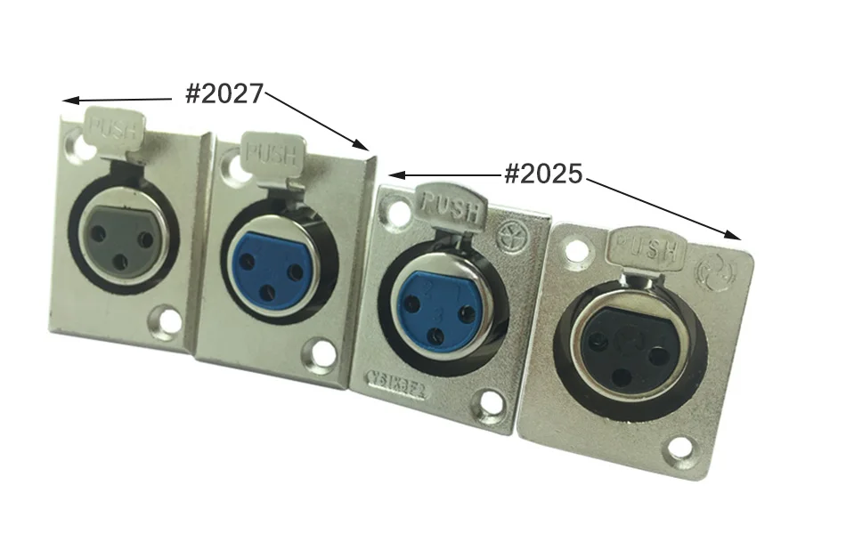 100 шт./лот 3 булавки XLR Женский Шасси Push-type Женский XLR панель для розетки крепление XLR разъем в розетку разъем оптовая продажа