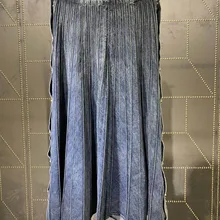 winner new women pleated denim skirt female casual skirt rmsx 10.21