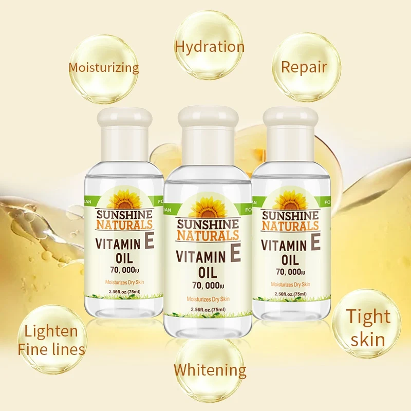 Naturals Витамин Е масло 70000IU для ухода за кожей лица эссенция для лифтинга нежная антивозрастная Сыворотка от морщин Удаление лица крем с гиалуроновой кислотой R1