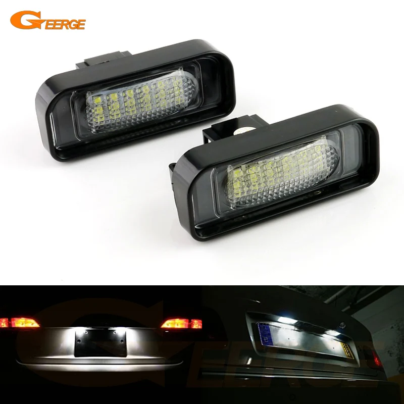 

For Mercedes Benz S Class W220 S430 S500 S600 S55 AMG 1999-2005 Ultra Bright Smd Led License Plate Lamp Light No OBC Error