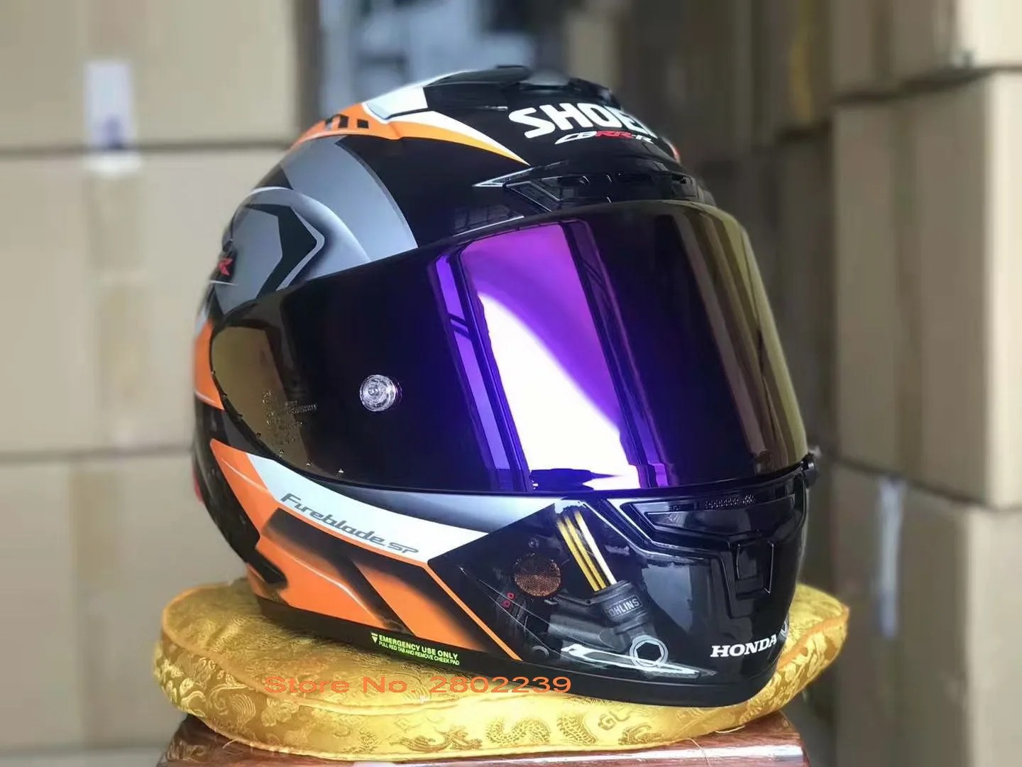 Full Face Motorcycle helmet X14 CBR- orange COLOR Helmet Riding Motocross  Racing Motobike Helmet