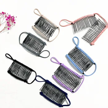 

Magic Banana Hair Clips Women Ladies Stretchy Hair Combs Professional Double Slide Clip Hairpins Hair Accessory Barrettes Tools