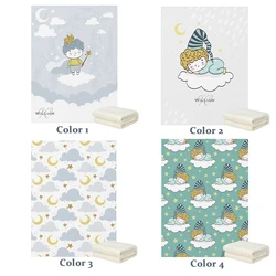 LVYZIHO – couverture polaire pour bébé, personnalisée, dorée, pour garçon, 30x40 / 48x60 / 60x80 pouces 