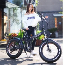 Колеса Fat Tire 500 Вт Электрический велосипед с 36 В 10ah съемный аккумулятор электрический велосипед для взрослых цикл подарок багажная стойка