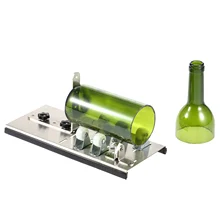 Резак для стеклянных бутылок из нержавеющей стали, инструмент для самостоятельной резки бутылок вина, пива, пять колес