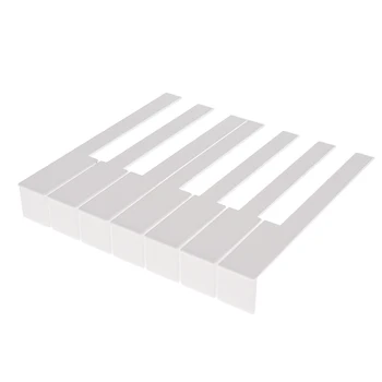

Piano Keytops With Glossy Finish Keyboard Replacement Parts 1 Set/52Keys