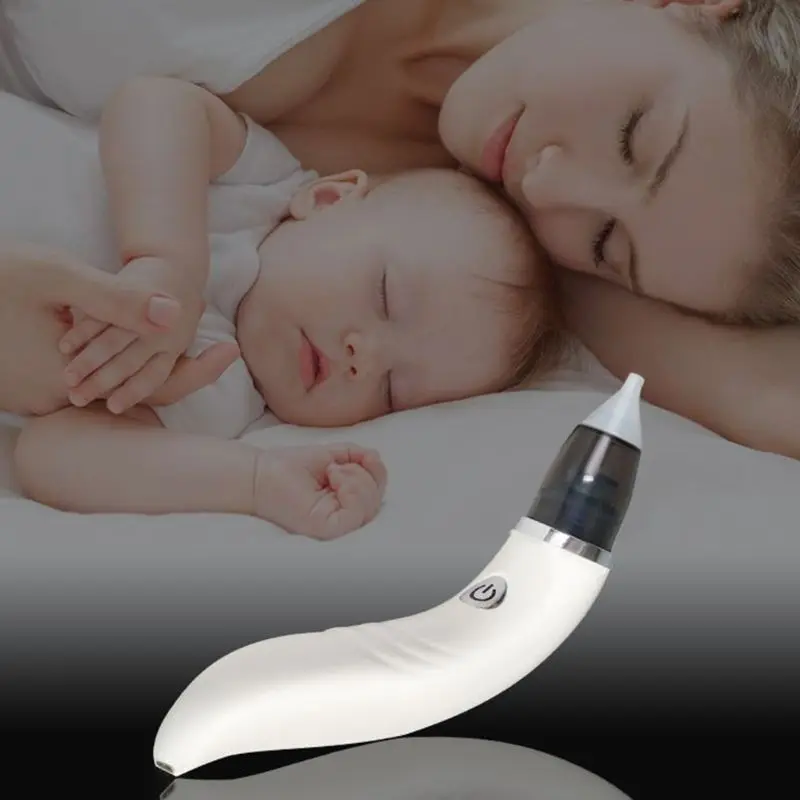 

Baby Electric Nasal Aspirator Nose Snot Cleaner Suction Silicone Newborn Infant Toddler Adjustable Nasals Care Device K4UE