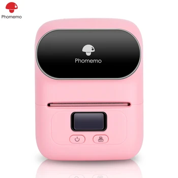 

Original Phomemo M110 Label Printer Portable Bluetooth Label Printer Compatible with iOS & Android Phone + 1 Roll Paper
