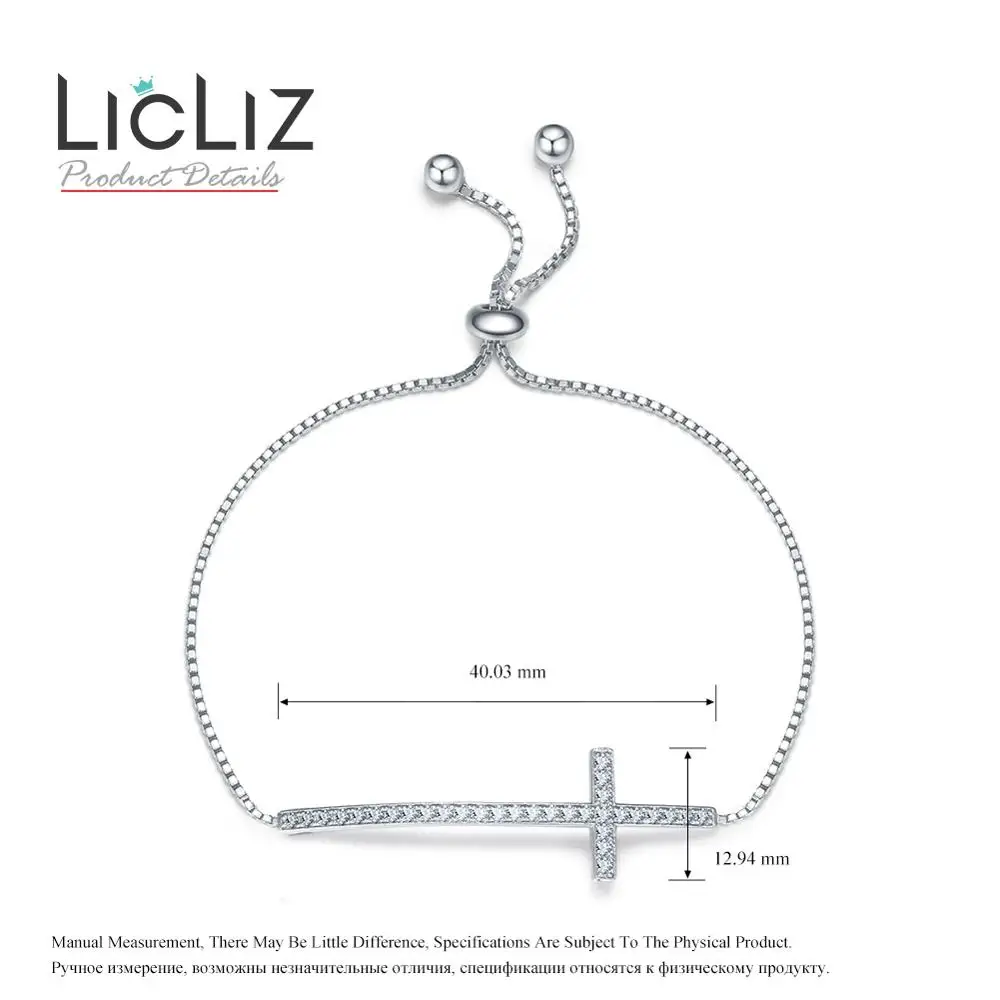 LicLiz,, модные, Роскошные, геометрические, цветочные, очаровательные, регулируемые браслеты для женщин, циркон, белое золото, коробка, цепь, ювелирное изделие, LUB0207 - Окраска металла: 205
