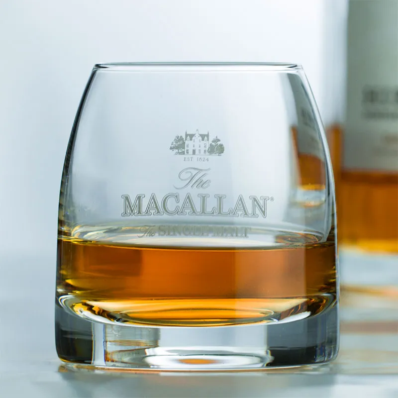 Chamvin Private Collection Macallan Glass Whiskey Glass Single Malt Crystal  Wine Tumbler Vodka Cognac Brandy Snifter Cup
