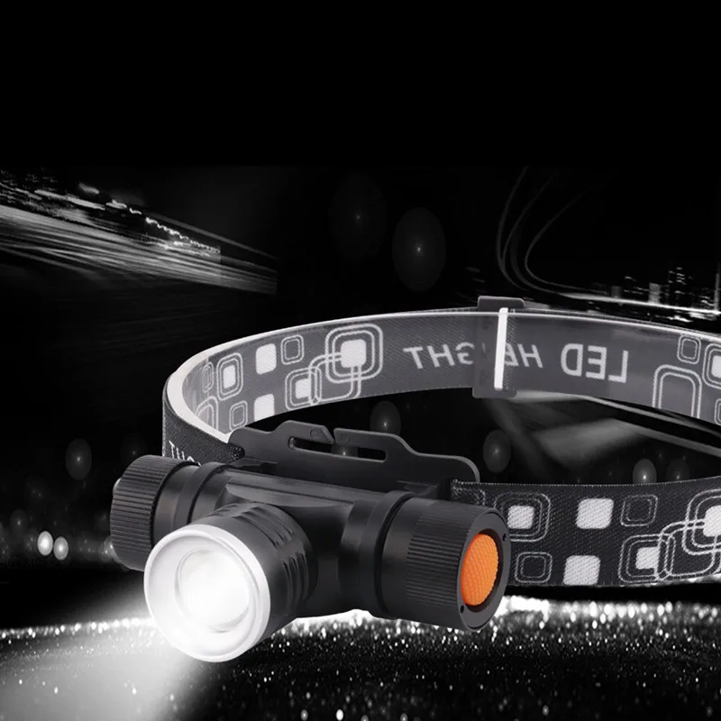 Налобный фонарь светодиодный с 3 режимами увеличения для кемпинга охоты