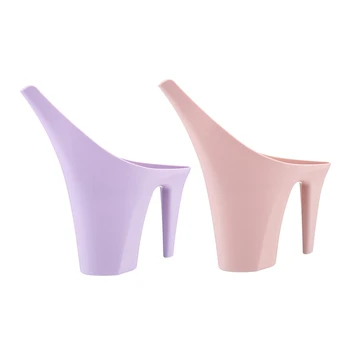 

2 Pcs Plastic Watering Can Gardening Tools Watering Kettle Home Garden Patio Irrigation Watering Pot, Pink & Purple
