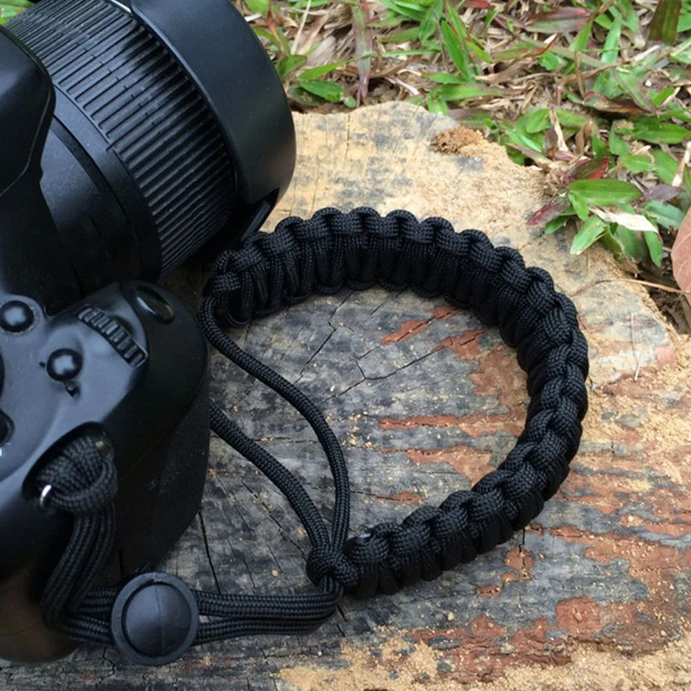 1 шт. камера Регулируемый наручный ремень ручка переплетение шнур для Paracord DSLR предотвращает вашу камеру s от падения