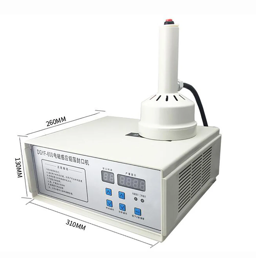 220V ручной электромагнитный индукционный герметик колпачок машины для запечатывания тары алюминиевая фольга медицинский пластик колпачок на DGYF-600 Y