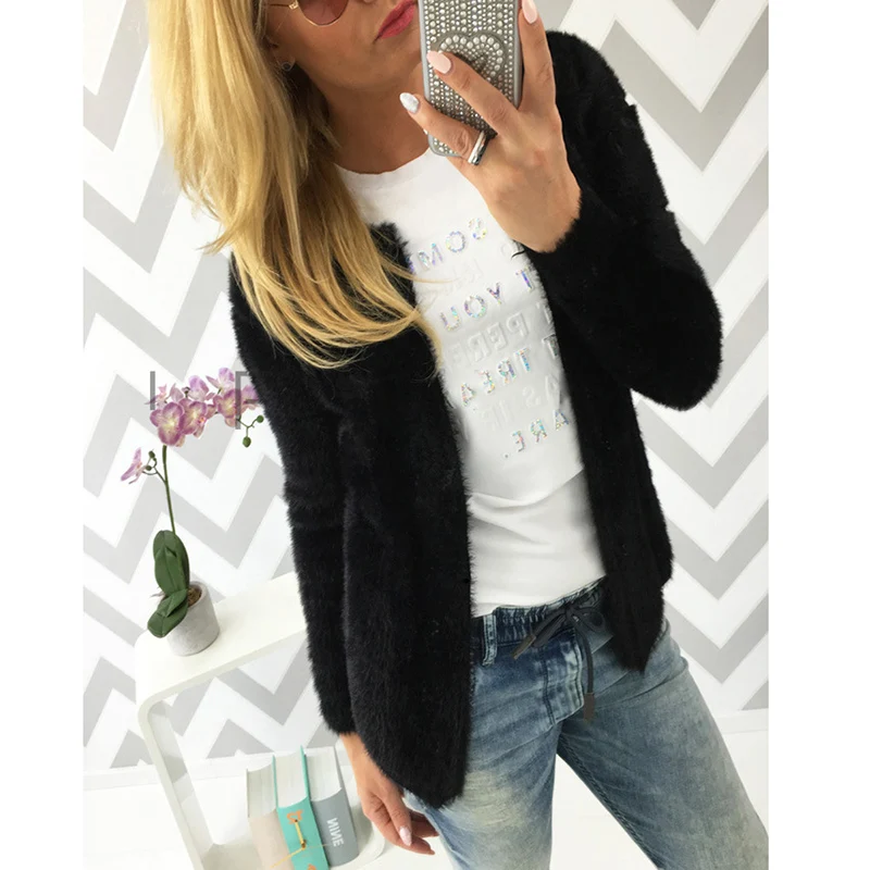 

Women Open Front Knitted Sweater Cardigan Spring Ladies Long Sleeve Soild Coat Woman Casual Regular Sweater Outwear Multicolor