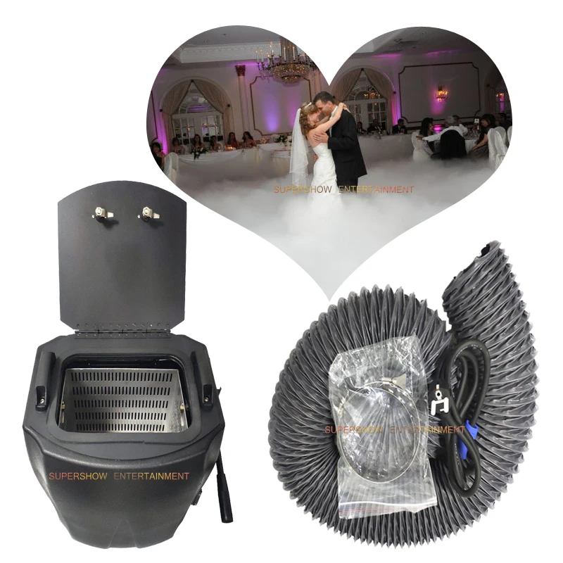 

6000w Dry Ice Fog Machine Manual Control Big Power Low Ground Fog Smoke Dry Ice Machine For DJ Disco Wedding Party Big Show