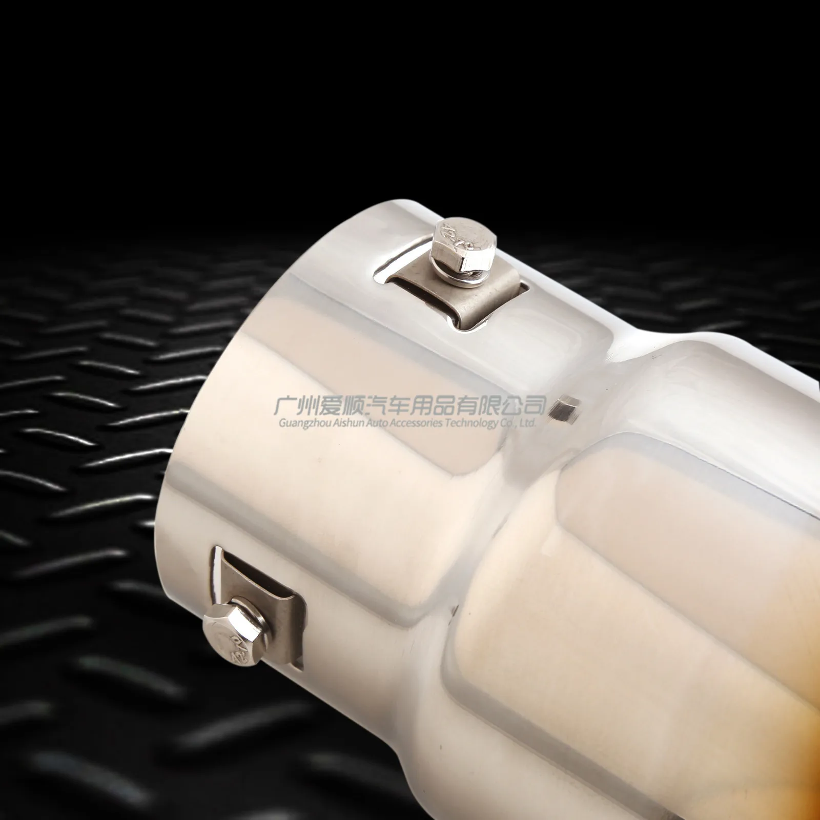 Car Modified Tailpipe Small 304 Double Layer Stainless Steel Grilled Blue Exhaust Sordino Sports Car Muffler Modified